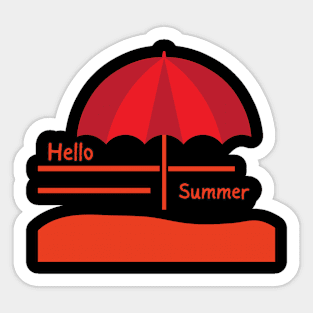 Hello summer Sticker